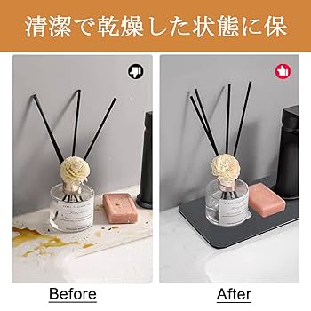 Amazon.co.jp: Acidea 珪藻土蛇口マット 61*14cm キッチン 乾燥